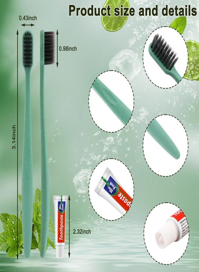 HOFASON Disposable Toothbrushes with Toothpaste 200 Pack, Travel Bulk Toothbrush Toothpaste Set, Individually Wrapped Travel Size Tooth Brush Paste Kit for Homeless Shelter Donation Church Hotel - Image 2