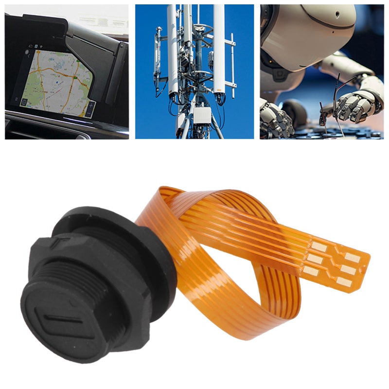 IP68 SIM Extension Cable: PA66 & Brass Construction - Threaded Locking Connection, User-Friendly Design for Panel Mount & Seamless Outdoor/Indoor Connectivity - Image 5