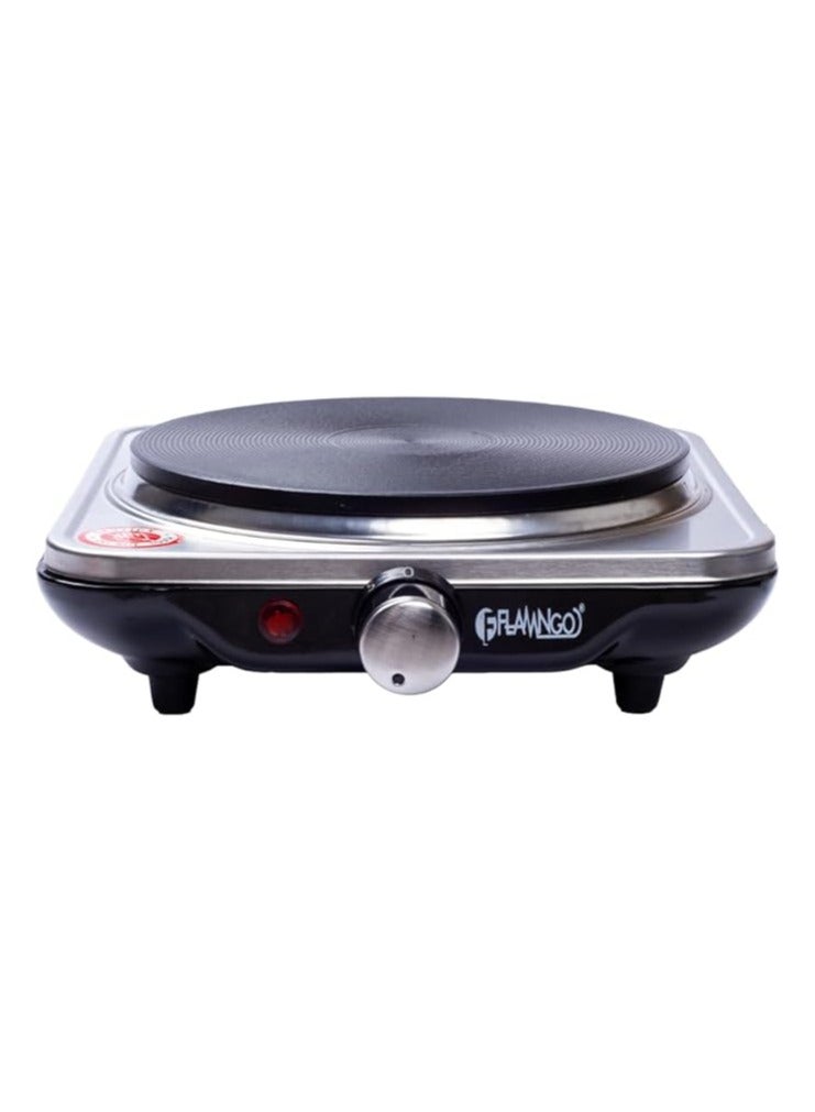 Electric heater, 1 burner, with non-stick coating and overheat protection, 1500 watts