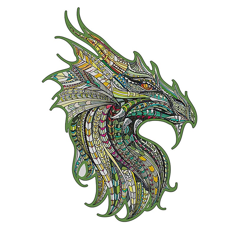Basswood Wooden Puzzle Dragon Planes Puzzle Educational Puzzle Game Guardian Dragon A3
