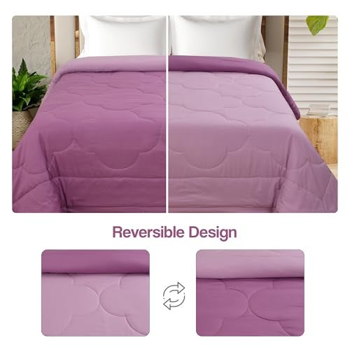 FRESH FROM LOOM All Seasons Collection Double Weaved Dohar | Premium Reversible Quilt | Solid Plain Micro Fibre Comforter | Double Bed Light Duvet | Skin Friendly (90x100 in) | TC - 200 - Image 3