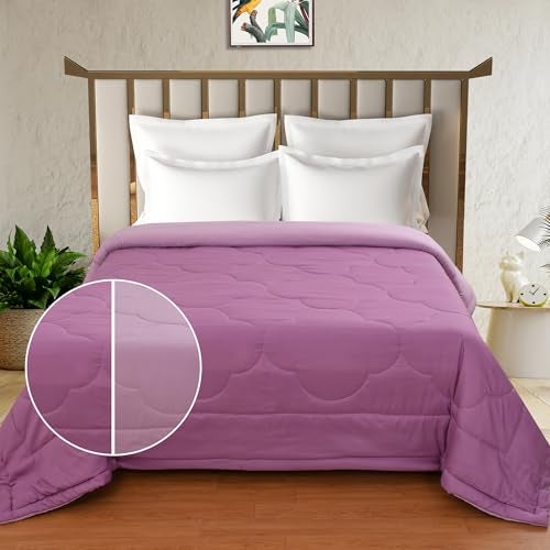FRESH FROM LOOM All Seasons Collection Double Weaved Dohar | Premium Reversible Quilt | Solid Plain Micro Fibre Comforter | Double Bed Light Duvet | Skin Friendly (90x100 in) | TC - 200 - Image 2