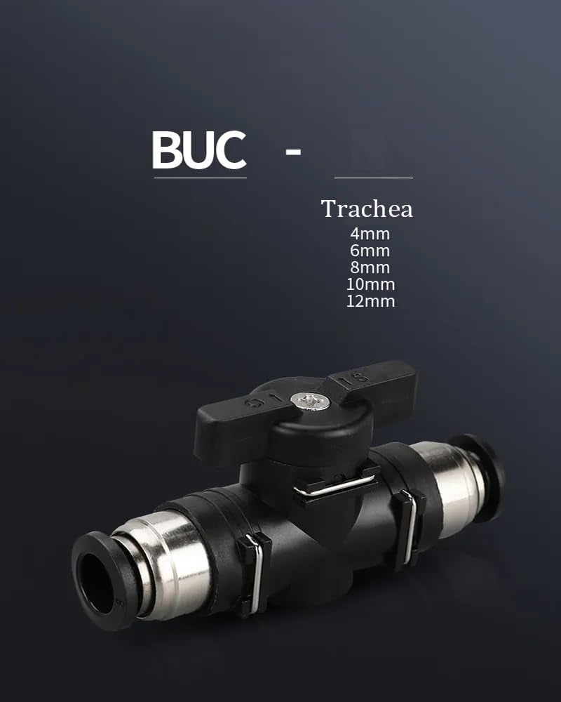CentIoT Pneumatic connector Push In Fittings For Air Hose and Tube Connector BUC Valve 8MM - Image 2