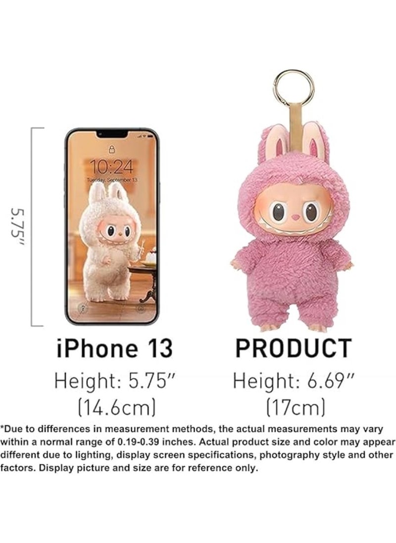LABUBU - Doll pendant POP MART LABUBU1.0 Labu vinyl face plush blind box Macaron 1 single box(High quality version) - Image 1