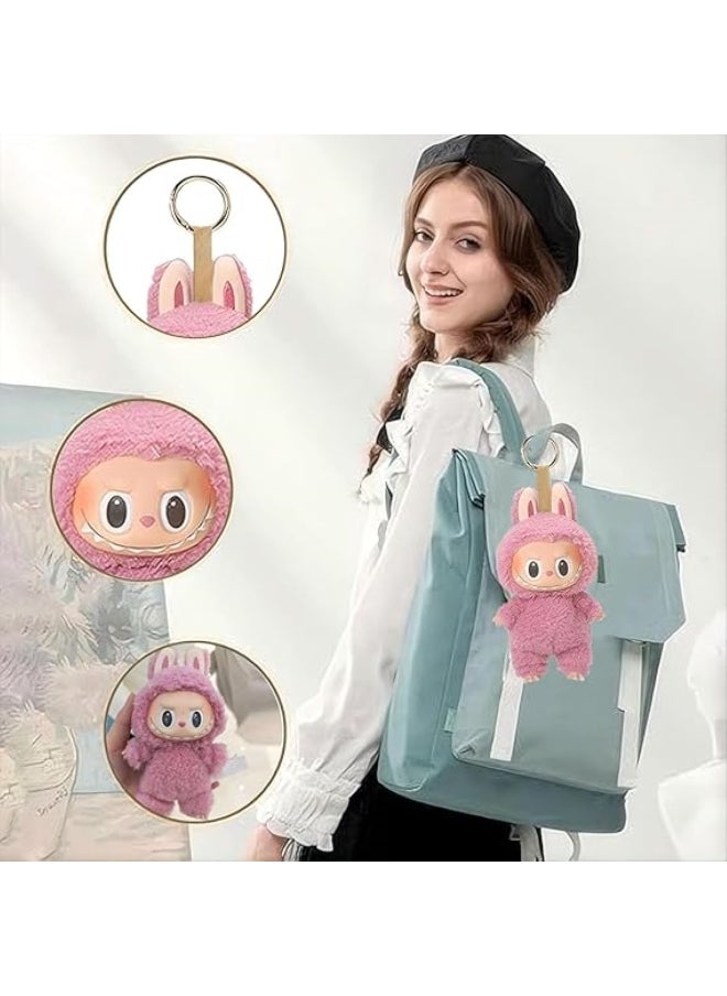 LABUBU - Doll pendant POP MART LABUBU1.0 Labu vinyl face plush blind box Macaron 1 single box(High quality version) - Image 1