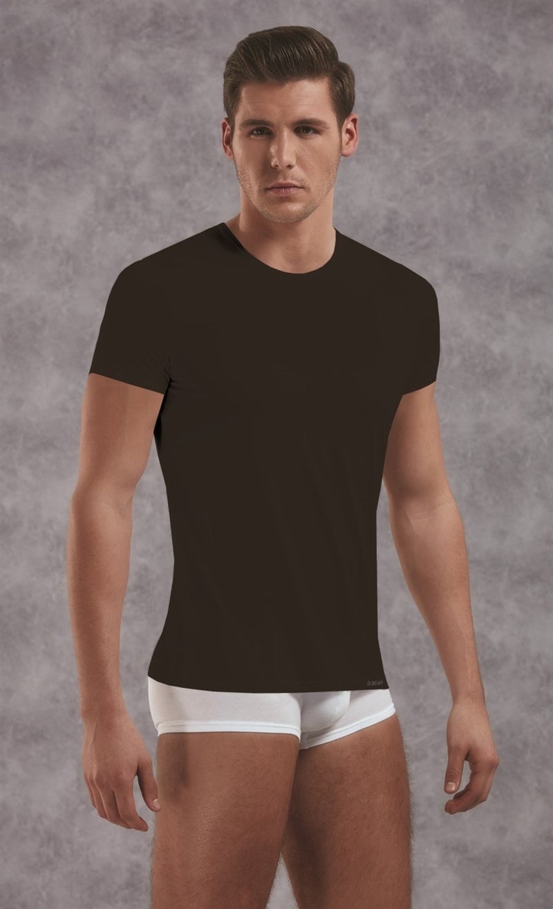 Doreanse Men's Black Viloft Short Sleeve Thermal T-SHIRT 2872  - Image 1