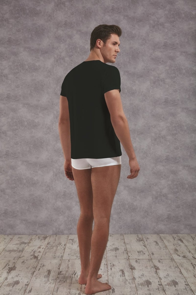 Doreanse Men's Black Viloft Short Sleeve Thermal T-SHIRT 2872  - Image 2
