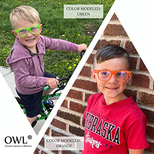 OWL Kids Clear Lens Glasses Protect Child's Eyes UVB UVA White - Image 5
