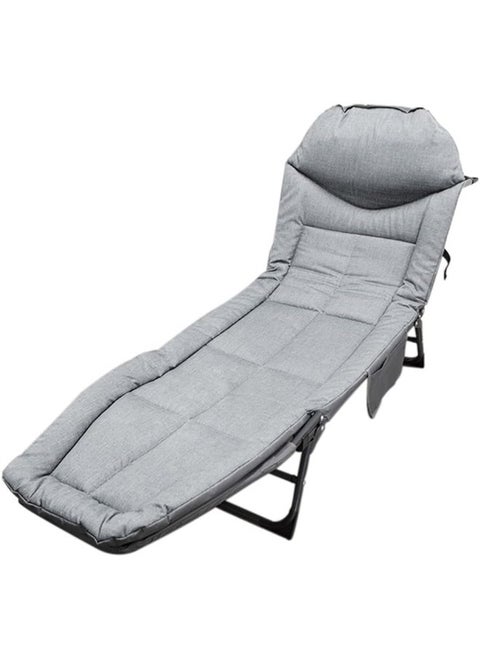Portable travel bed, foldable and adjustable camping chair in 5 positions