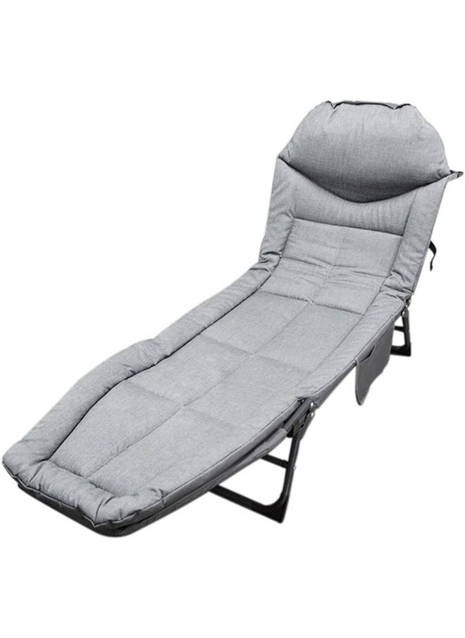 Portable travel bed, foldable and adjustable camping chair in 5 positions