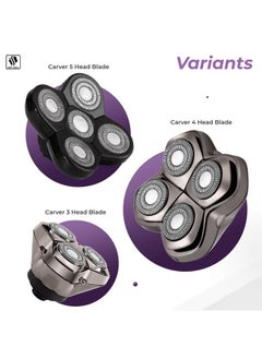 Skull Shaver Carver PRO 4 Head Replacement Blade - Premium Hypo-Allergenic Electric Razor Blade for Bald Head Shavers for Men/Women, Electric Shaver Blade  - Image 5