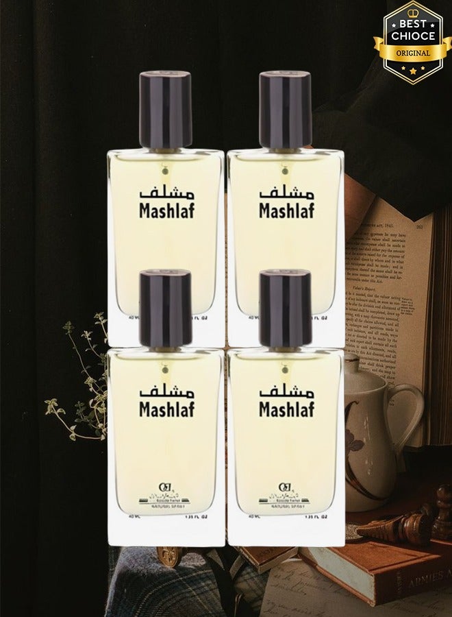 Banafa 4 Pieces Mashlaf Perfume For Men 40ml EDT - Image 1
