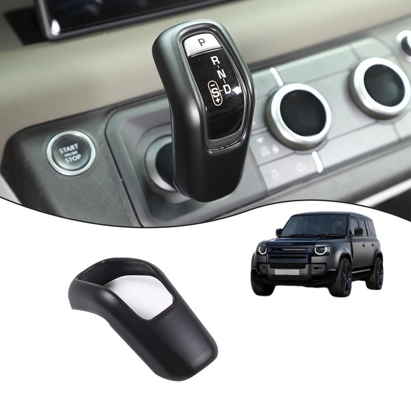 JONKOKO ABS Matte Black Car Center Gear Shift Head Cover Trim for Land Rover Defender 90 110 130 20202023 Gear Shift Knob Head Trim Cover Auto Accessories