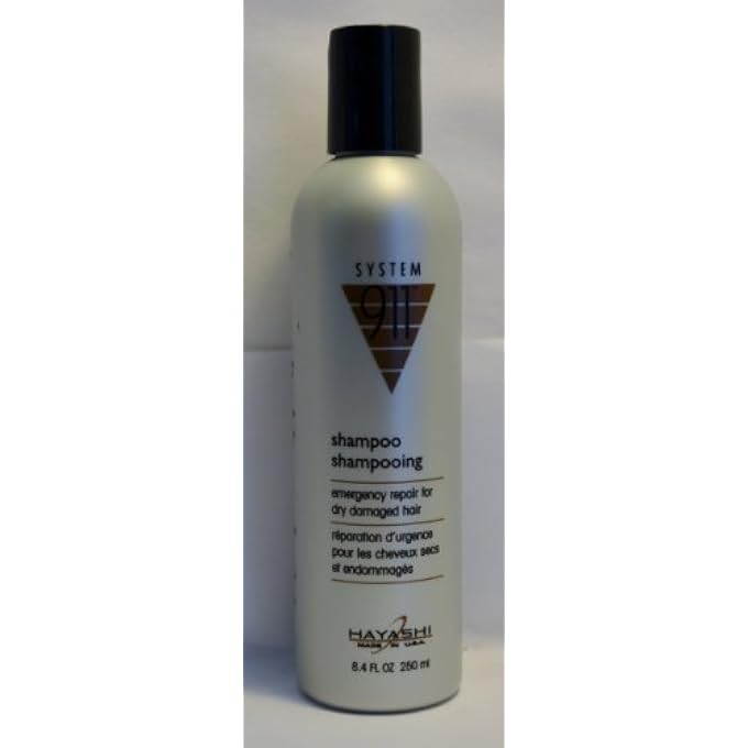 Hayashi System 911 Shampoo Emergency Repair for Dry Damaged Hair 8.4oz by Hayashi