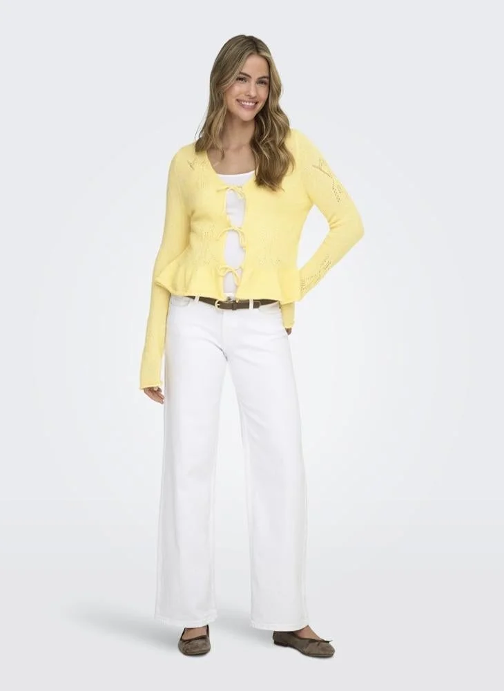 ONLY  Onlhelga Long Sleeve Knitted String Cardigan for Women | Best Price UAE