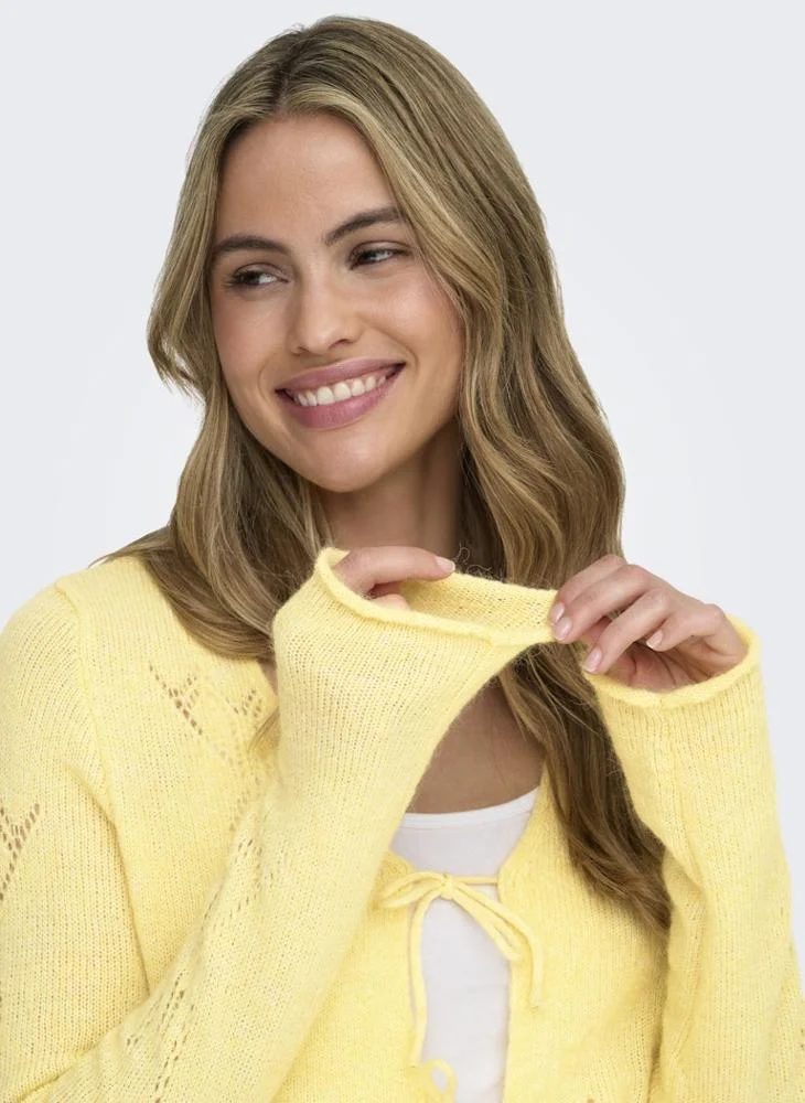 ONLY  Onlhelga Long Sleeve Knitted String Cardigan for Women | Best Price UAE