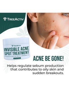 TreeActiv TreeActiv Invisible Salicylic Acid Cystic Acne Treatment For Face Original Formula, 0.5 fl oz, Acne Face Cream, Acne Spot Treatment for Face & Body, Acne Clearing Cream Moisturizer for Teens & Adults  - Image 3