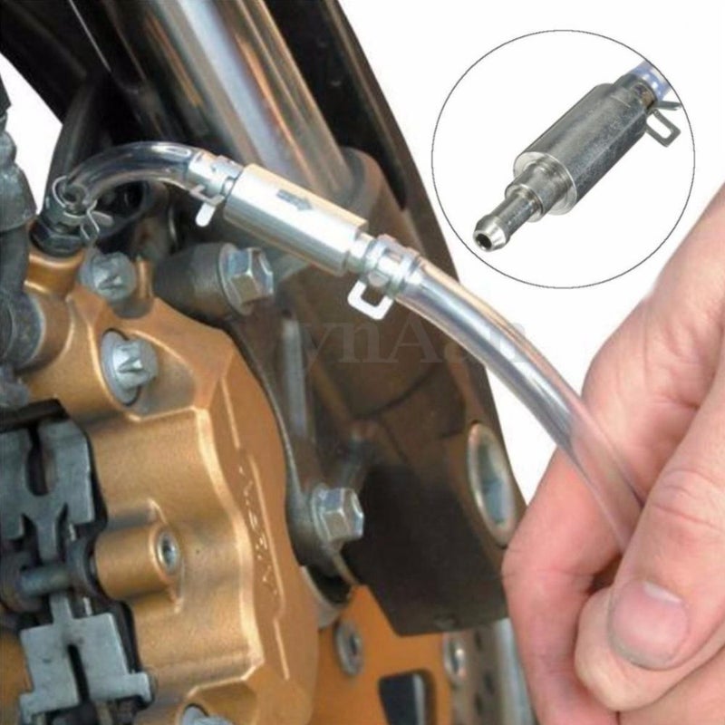 1 Pc Motorcycle Car Brake Bleeder Clutch Bleeding Tool Kit One Way Valve Tube - Image 1