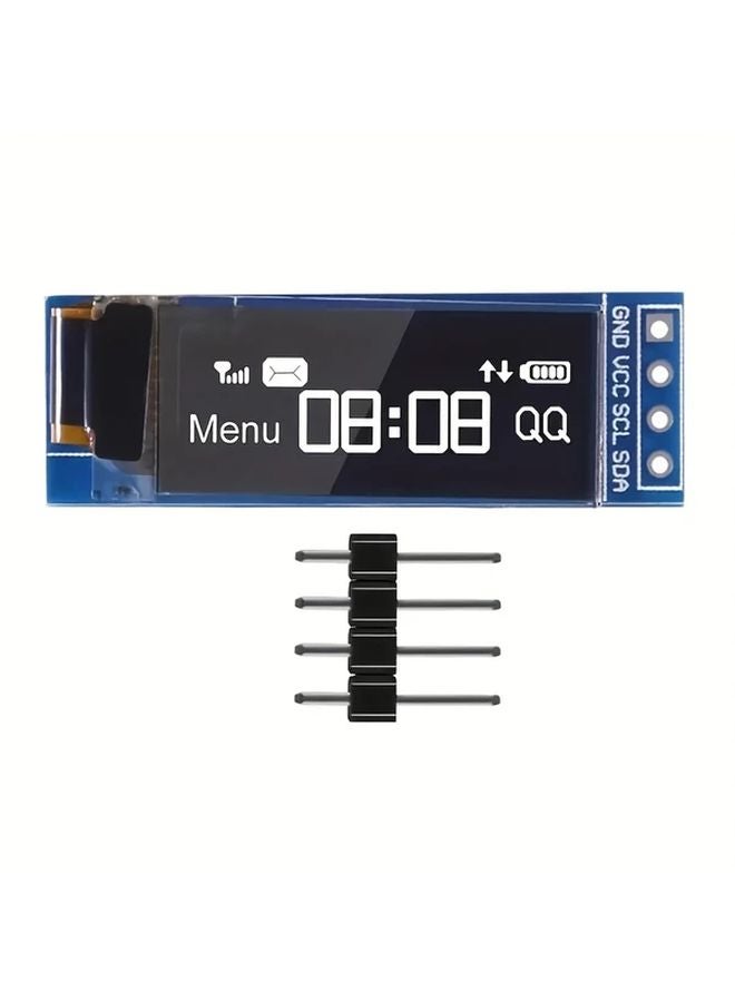 White Not Welded 0.91 Inch OLED Display Module 128x32 Pixels IIC Interface Arduino 3.3V 5V - Image 2