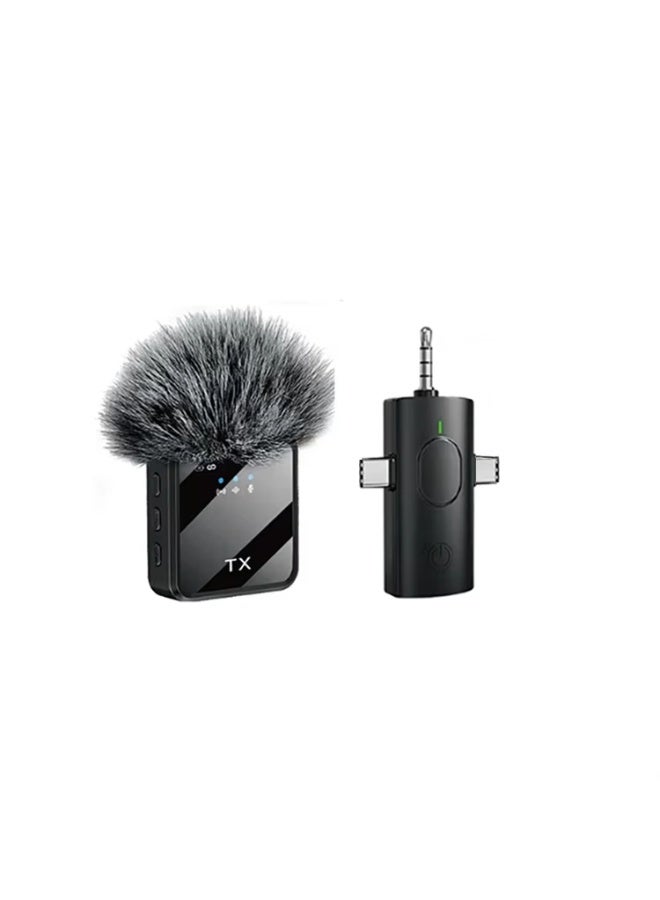 Lavalier  3-in-1 Wireless Microphone F11-2 for Live Video Recording – High-Quality Lapel Mic for Smartphone, Camera & Computer, Clear Audio for Vlogging, Interviews, and Content Creation - Image 2
