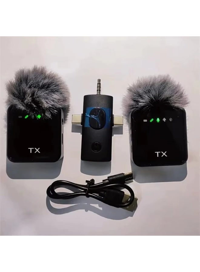 Lavalier  3-in-1 Wireless Microphone F11-2 for Live Video Recording – High-Quality Lapel Mic for Smartphone, Camera & Computer, Clear Audio for Vlogging, Interviews, and Content Creation - Image 3