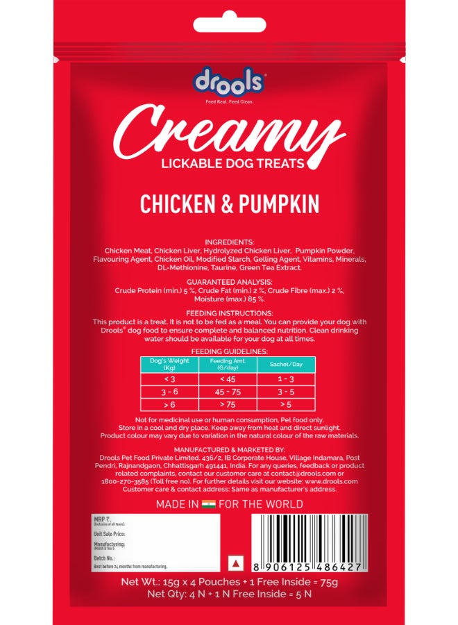 Drools Creamy Lickable Dog Treats Chicken And Pumpkin - Image 4