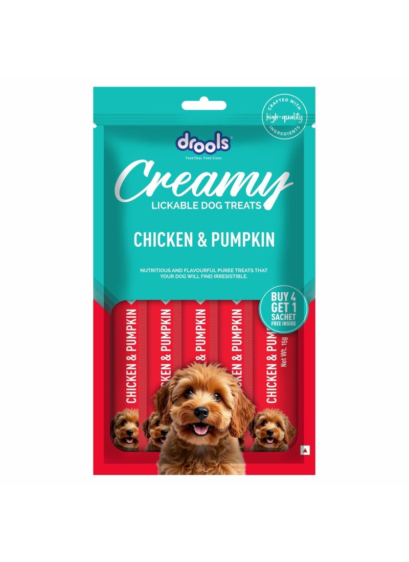 Drools Creamy Lickable Dog Treats Chicken And Pumpkin - Image 1