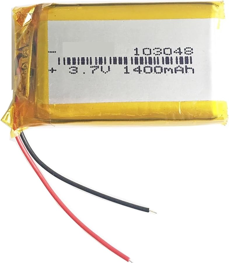 3 7V 1400mAh بطارية ليثيوم أيون قابلة للشحن 2 دبوس 2 0 مم - Image 1