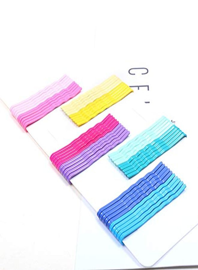 Lurrose 100Pcs Colorful Bobby Pins Korean Style Hair Pins Hair Accessories 2 Inches - Image 4