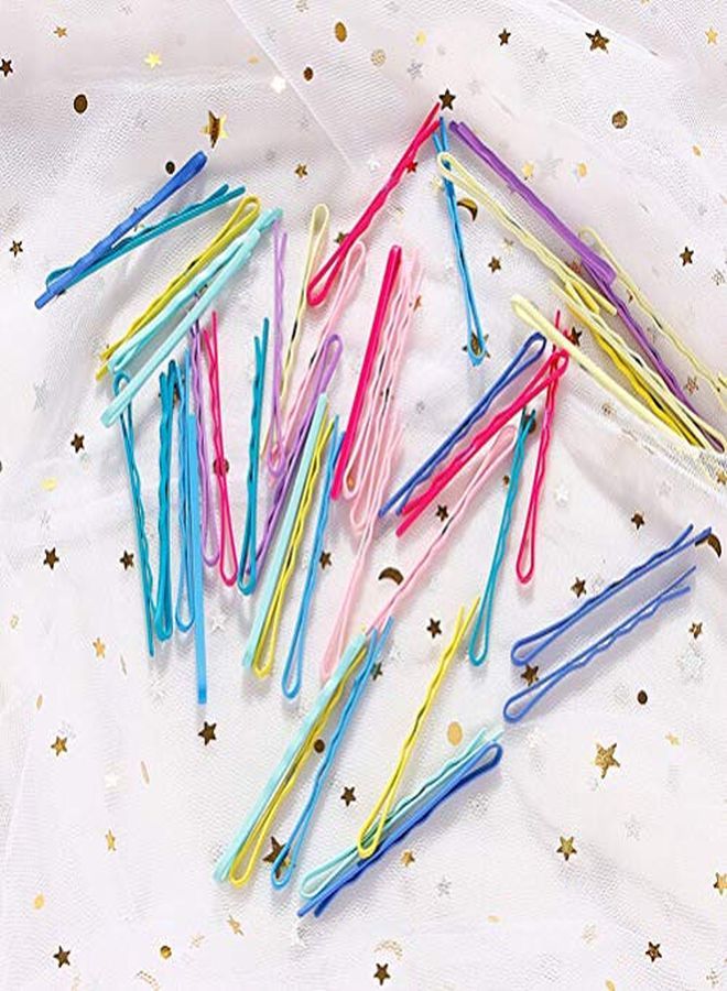 Lurrose 100Pcs Colorful Bobby Pins Korean Style Hair Pins Hair Accessories 2 Inches - Image 2