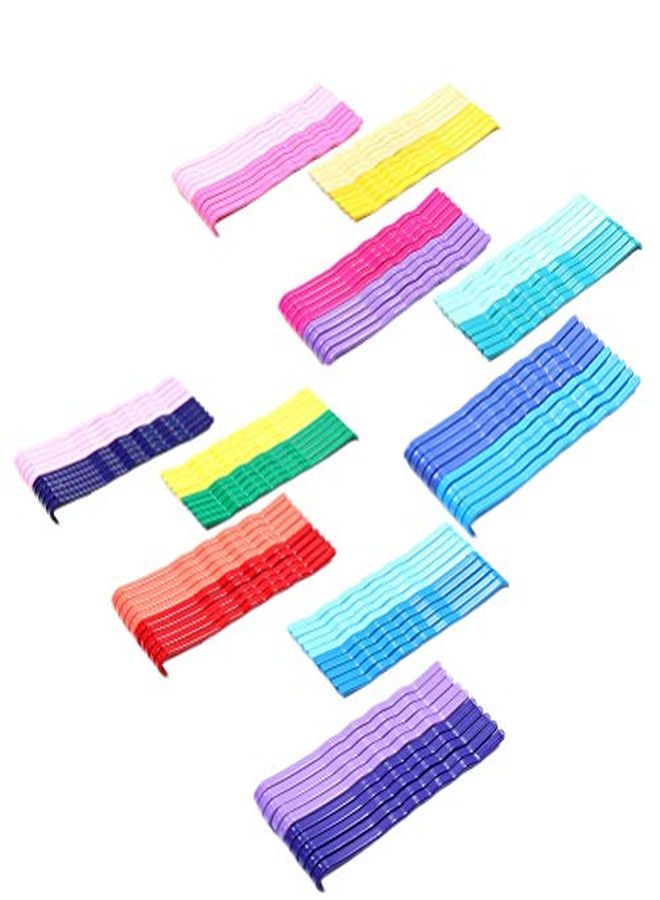 Lurrose 100Pcs Colorful Bobby Pins Korean Style Hair Pins Hair Accessories 2 Inches - Image 1