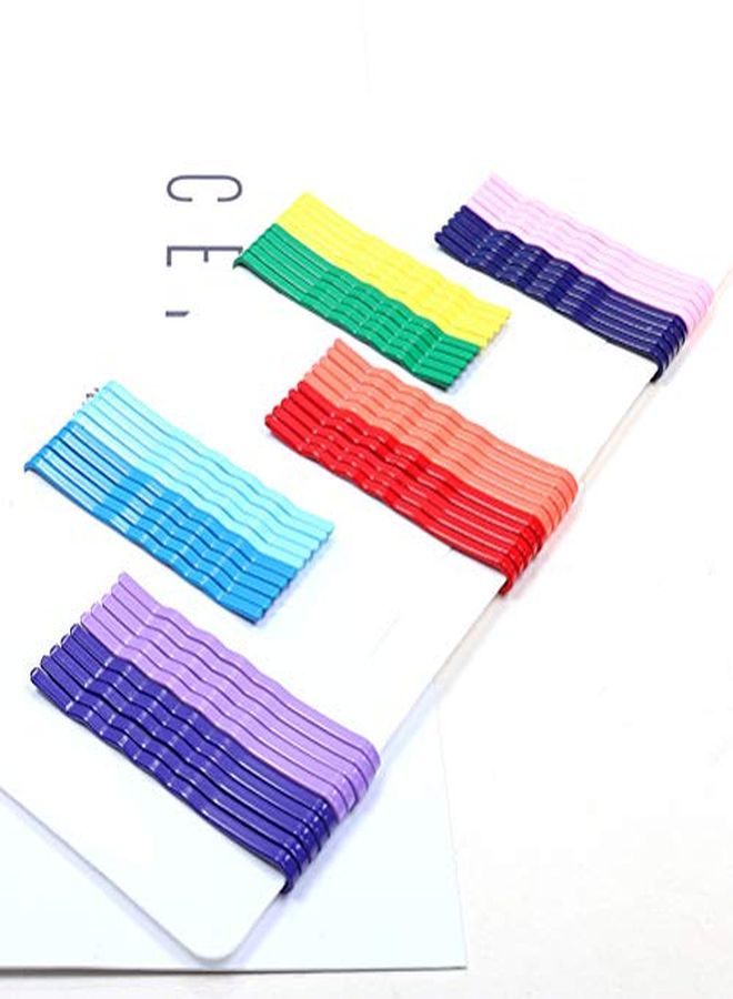 Lurrose 100Pcs Colorful Bobby Pins Korean Style Hair Pins Hair Accessories 2 Inches - Image 5