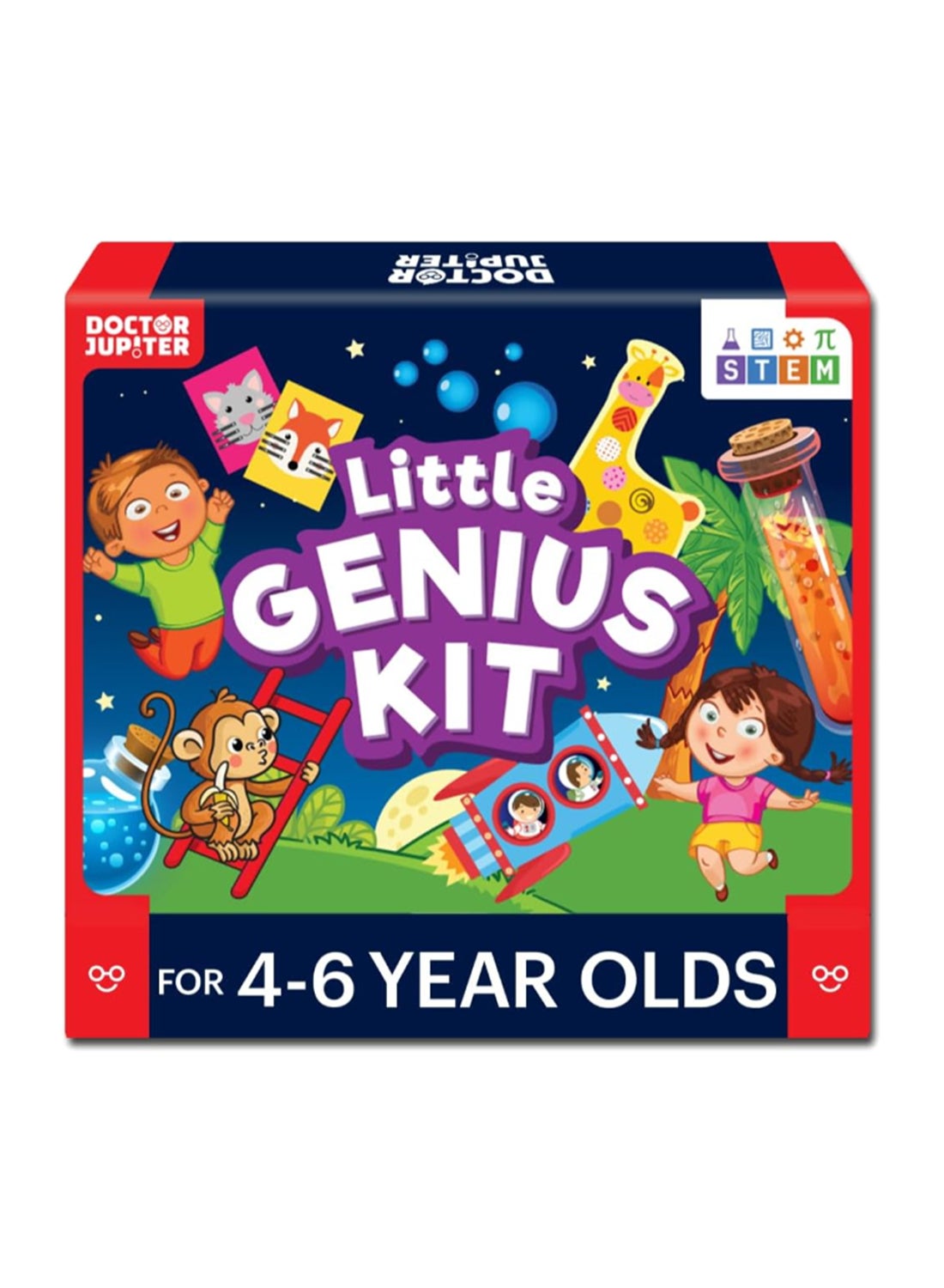 Doctor Jupiter Little Genius Kit for Kids 4-6 Year Olds | Books, Jigsaw Puzzles & Board Games | Dinosaur Toys | Gift for 4, 5, 6 Year Old Boys & Girls | Birthday Gift | Learning & Educational Toys