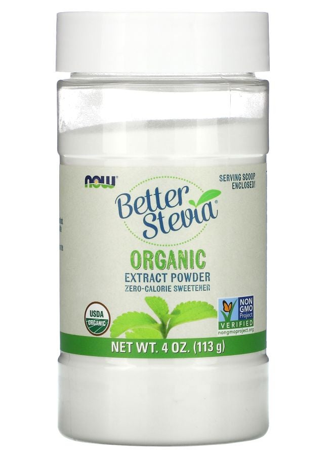 now Better Stevia Organic Extract Powder 4 oz (113 g)