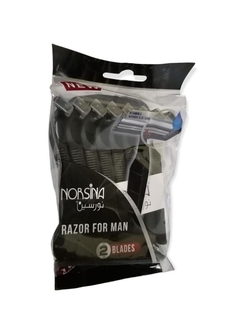Norsina Norsina 16-Piece Disposable Duo Razor Blade Set Black  - Image 2