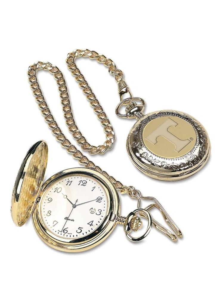 ليمتليس قلادة ساعة جيب هندسية برونزية - حركة كوارتز دقيقة، تصميم فريد من نوعه من قطعة واحدة، هدية مثالية، مع سلسلة 31.5 بوصة (ذهبي) - Image 4