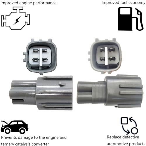 Dropwater 1 Pair Upstream and Downstream Oxygen O2 Sensors Replacement for Toyota 2012-2009 Corolla,2013-2009 Matrix 2.4L,for Pontiac 2010-2009 Vibe,Replaces#234-9008 234-4622,Set of 2pcs - Image 5