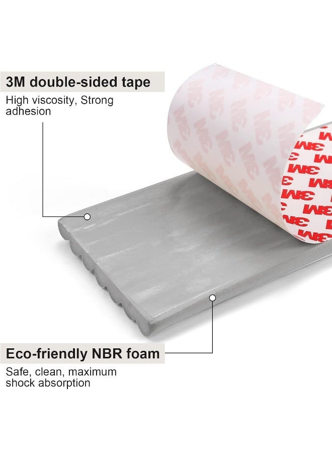 Dovesail Upgrade Baby Proofing Edge Corner Protector, 16.4ft Edge Guards Padding with 3M Adhesive, Extra-Wide Soft Rubber Foam Padding, Furniture,Sharp Edge Safety Corner Edge Bumper Guard-Gray - Image 3