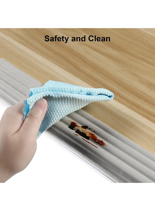 Dovesail Upgrade Baby Proofing Edge Corner Protector, 16.4ft Edge Guards Padding with 3M Adhesive, Extra-Wide Soft Rubber Foam Padding, Furniture,Sharp Edge Safety Corner Edge Bumper Guard-Gray - Image 5