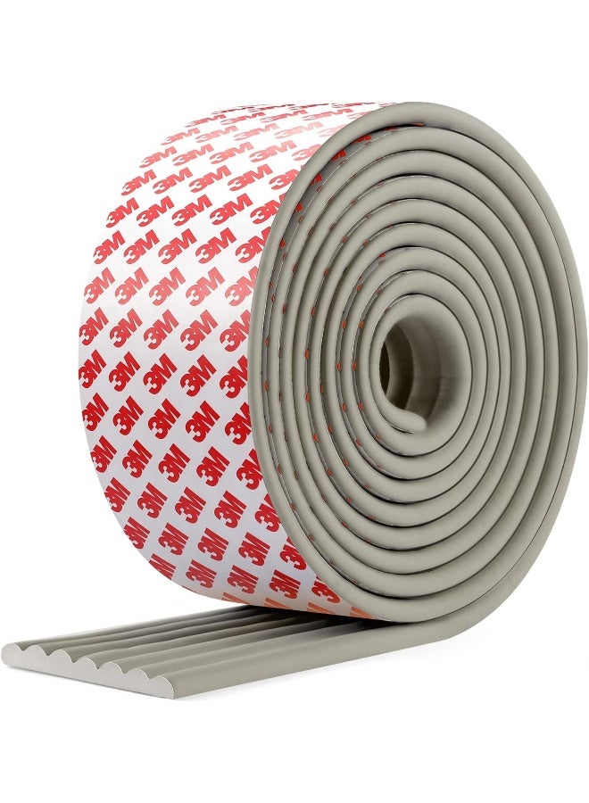 Dovesail Upgrade Baby Proofing Edge Corner Protector, 16.4ft Edge Guards Padding with 3M Adhesive, Extra-Wide Soft Rubber Foam Padding, Furniture,Sharp Edge Safety Corner Edge Bumper Guard-Gray - Image 1