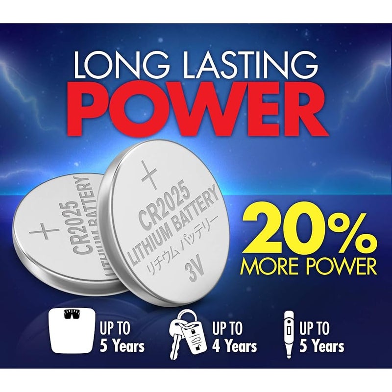 باور ماكس ACDelco CR2025 3V Lithium Coin Cell Battery, Watch and Electronics Button Batteries, 6-Count - Image 5
