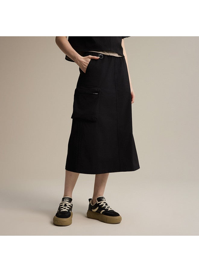 PALLADIUM Women'S Casual Loose-Fit Classic Cargo Skirt Versatile Skirt - Image 2