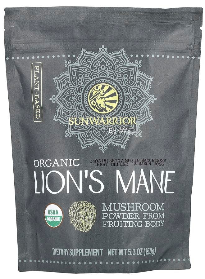 Sunwarrior Be Well Organic Lion's Mane 5.3 oz (150 g)