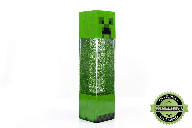 Minecraft Creeper Glitter Motion Light | 12-Inch Fun Mood Light LED Lamp - Image 4