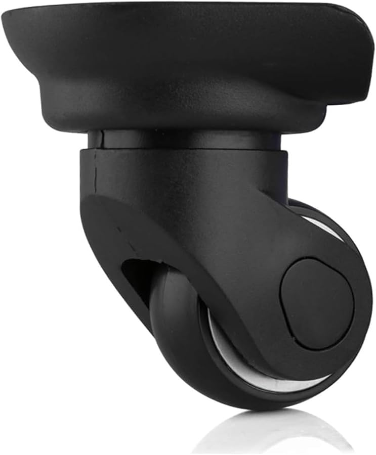 عجلات الأمتعة السوداء الاستبدالية 360 درجة قابلة للدوران صامتة قطع غيار إصلاح العجلة الدوارة - Image 5