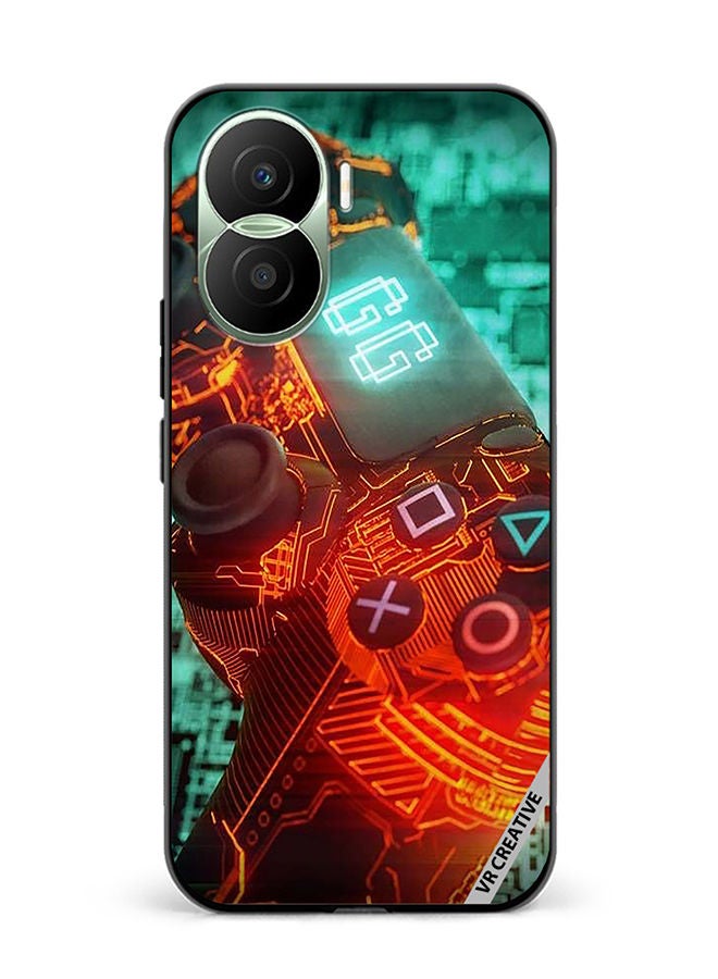 VR CREATIVE Protective Case Cover For Honor Play7T Pro Ps4 Controller Design Multicolour - Image 1