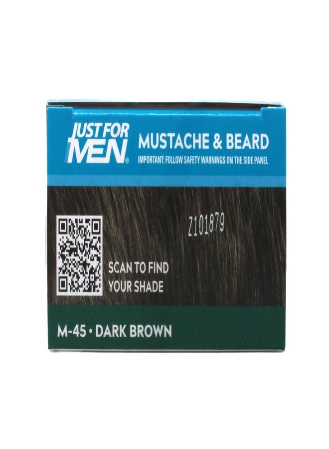 Just For Men Mustache & Beard Brush-In Color Gel M-45 Dark Brown 1 Kit - Image 5