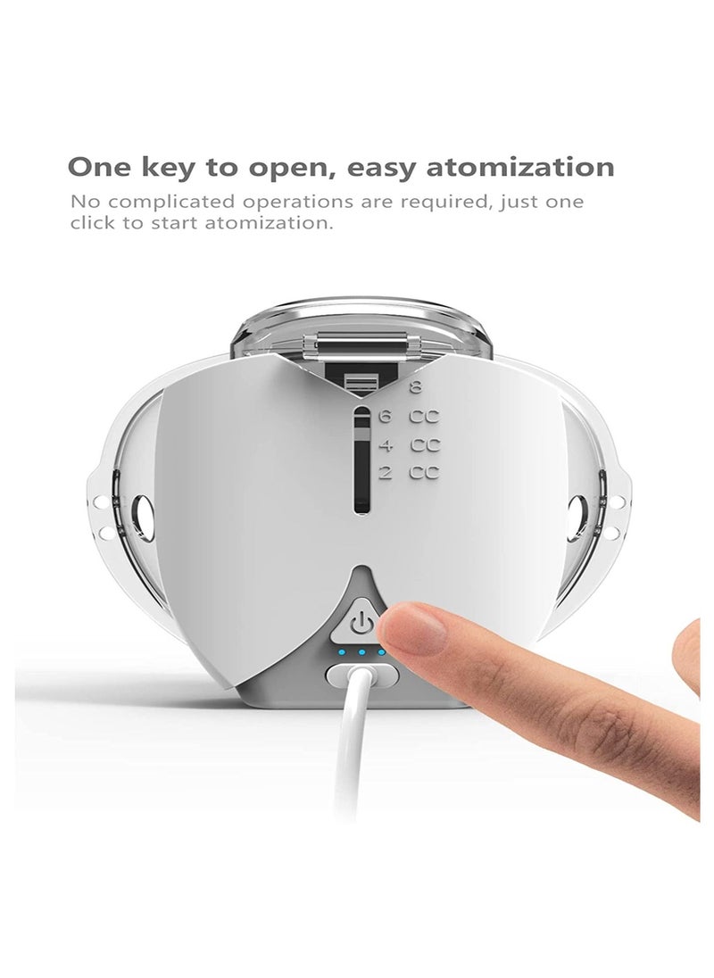 Generic - Automatic Medical Steam Inhaler, Portable Nebulizer Machine, Ultrasonic Mesh Nebulizer to Relieve Allergies, Asthma and Breathing Problems for Adults and Children, with USB Connection and Two Masks - Image 1