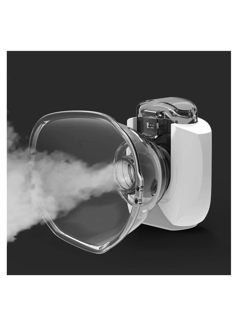 Generic - Automatic Medical Steam Inhaler, Portable Nebulizer Machine, Ultrasonic Mesh Nebulizer to Relieve Allergies, Asthma and Breathing Problems for Adults and Children, with USB Connection and Two Masks - Image 1