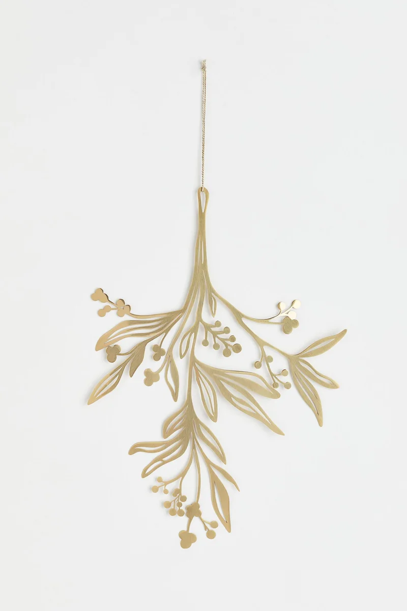 H&M Metal mistletoe ornament